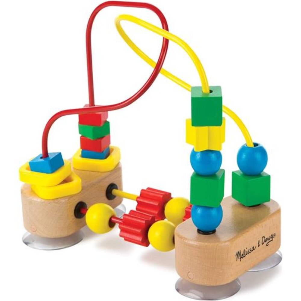 Melissa & Doug First Bead Maze - Wooden Educational Toy; 1.3 pounds